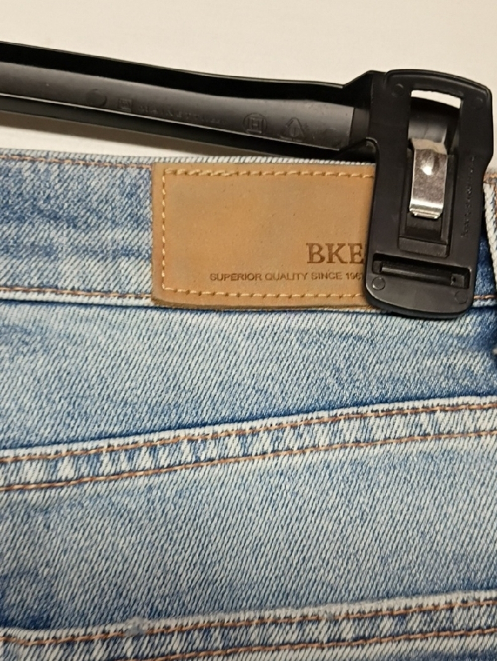 BKE Light Wash Distressed Denim Cutoff Shorts - Picture 7 of 9